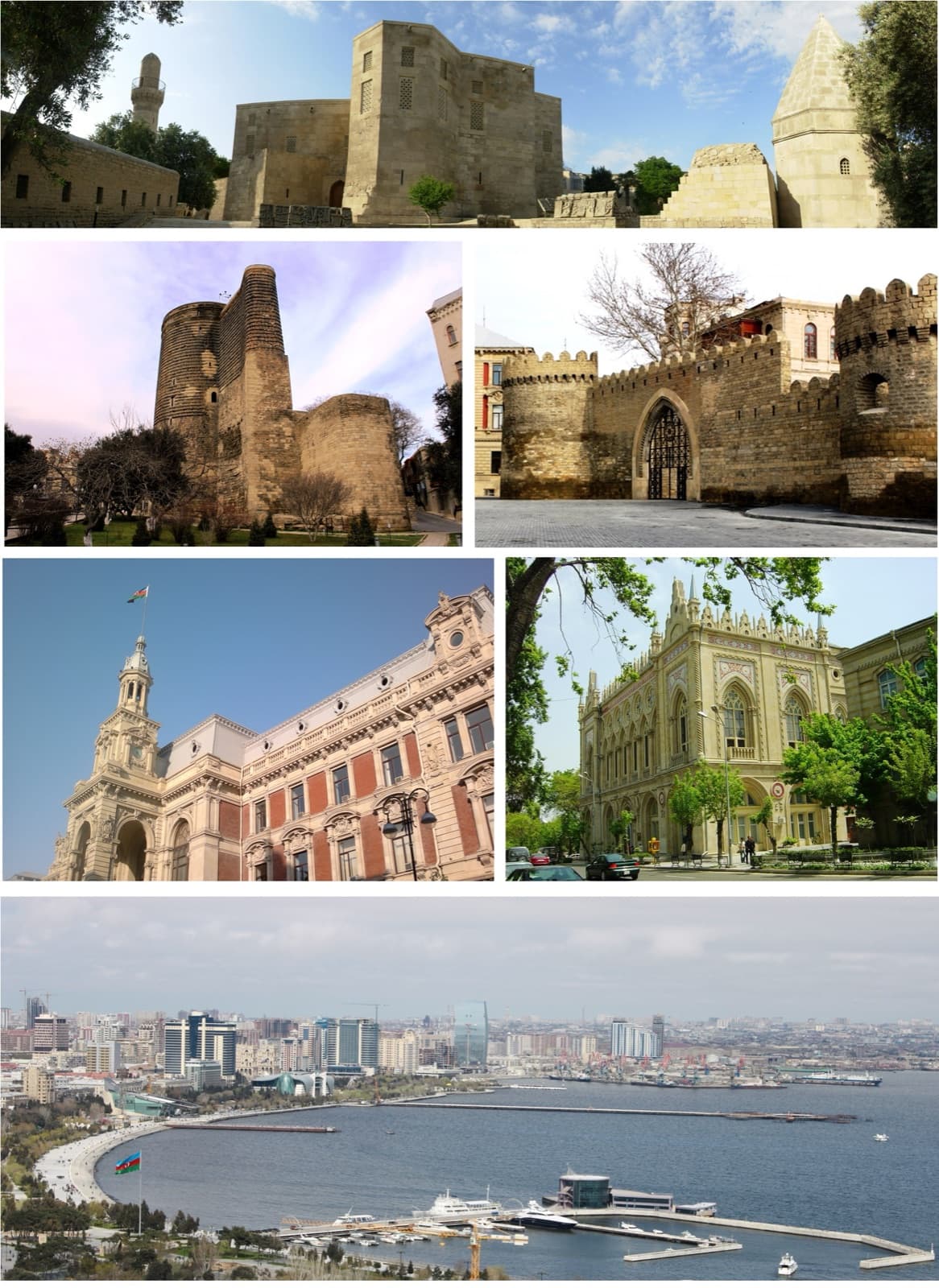 Baku, die Hauptstadt von Azerbaijan