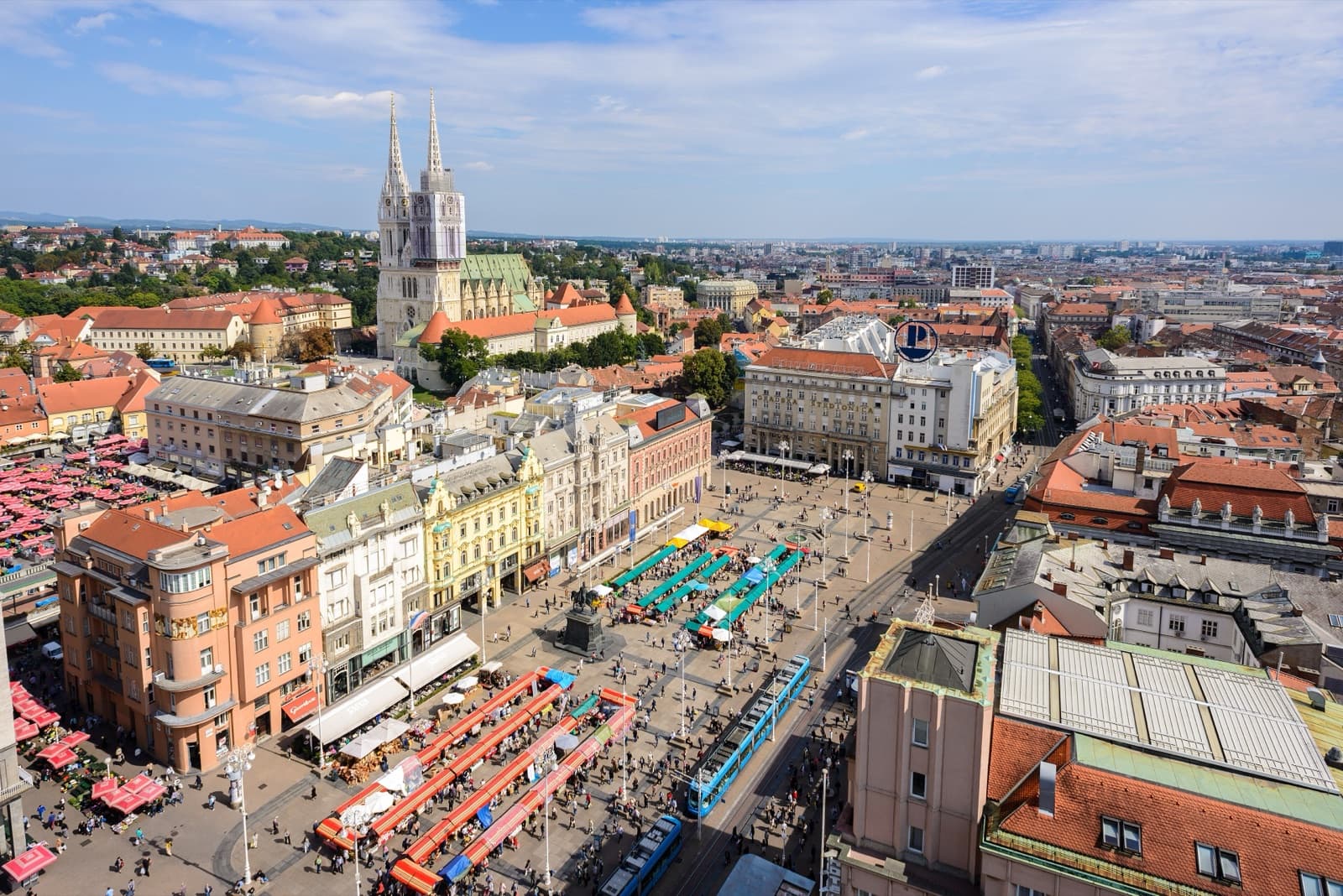 Zagreb, hlavní město země Croatia
