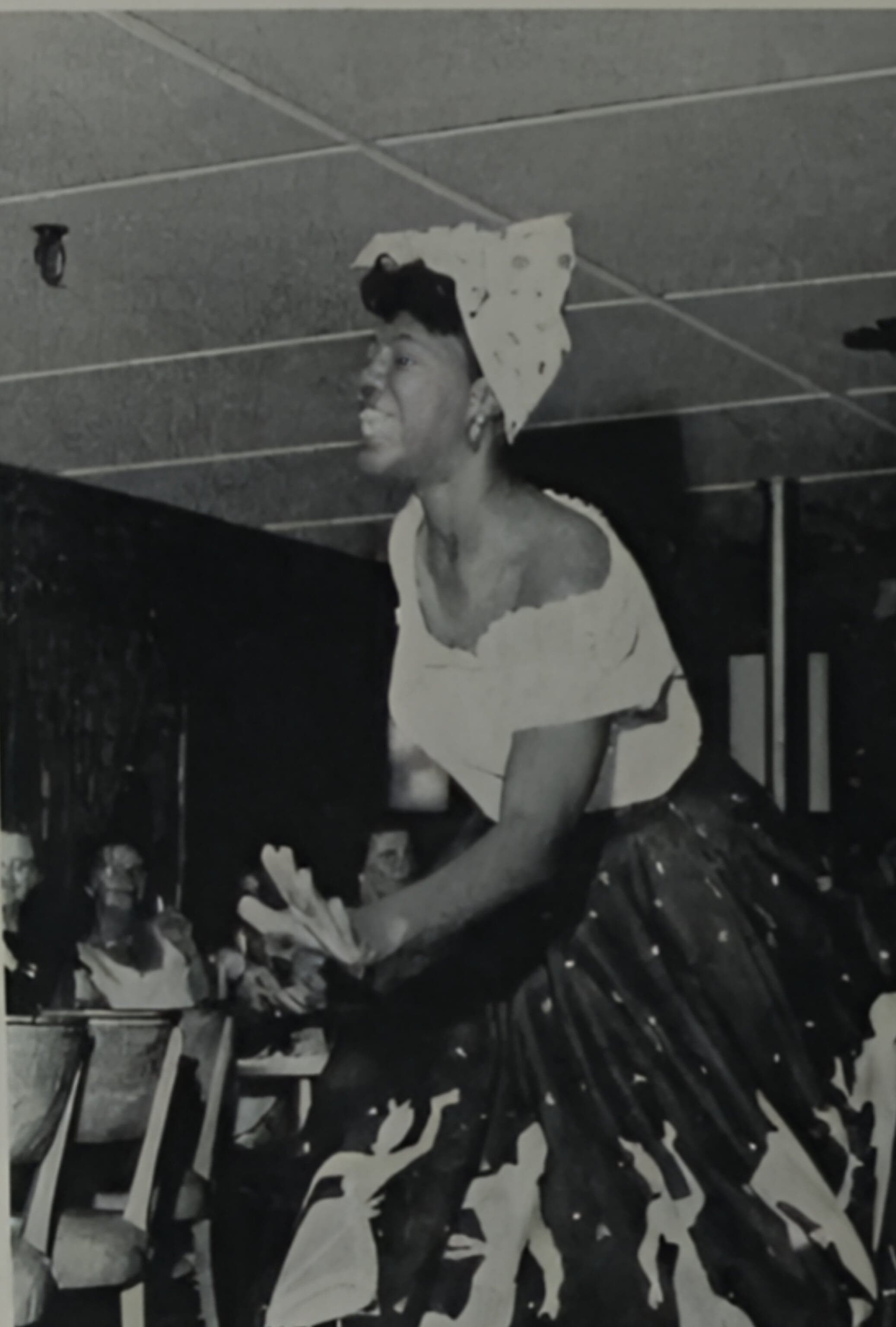 A steel-pan band performing at an Antiguan festival