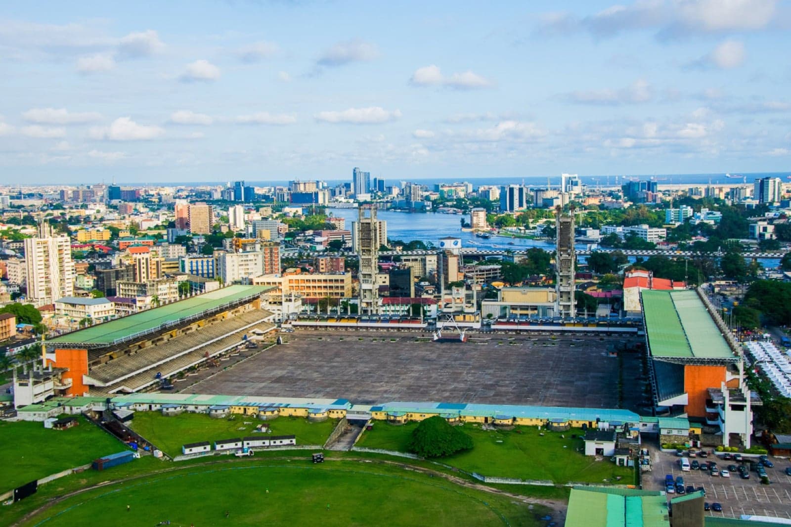 Aerial view of Lagos, Nigeria - one of Africa's biggest cities