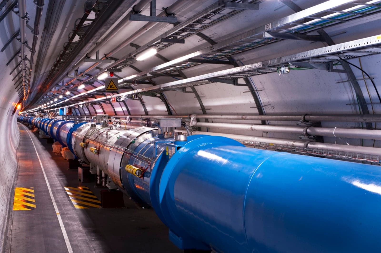 The Large Hadron Collider tunnel at CERN