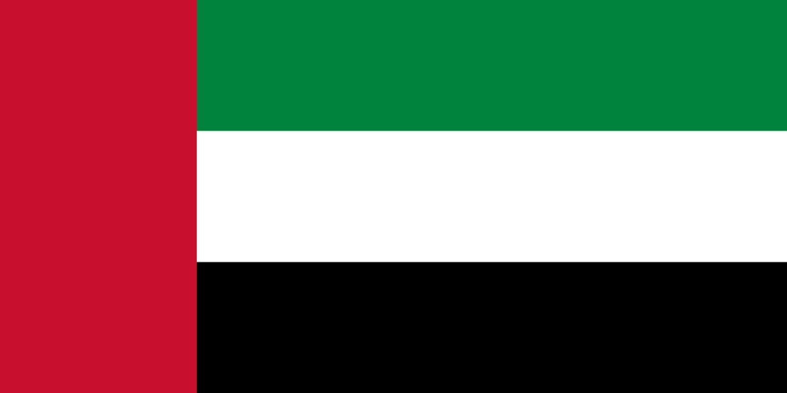 The flag of the United Arab Emirates